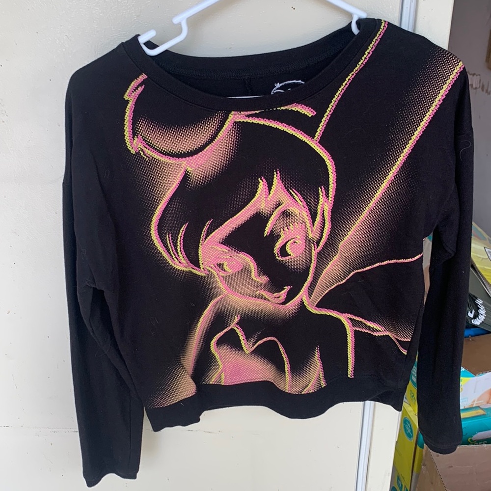 Black tinker bell sweAtshirt